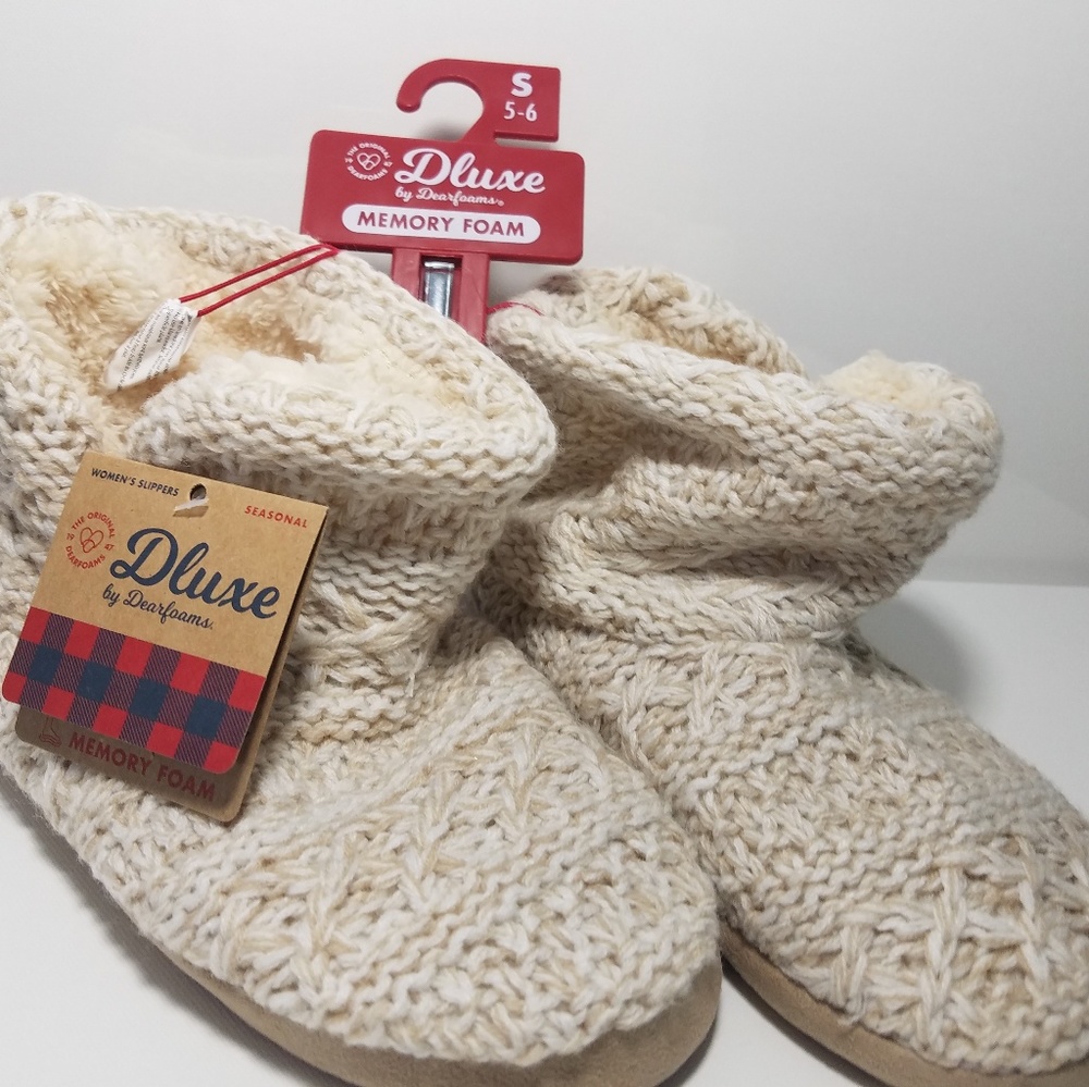 Dearfoam Knit Bootie Slippers
